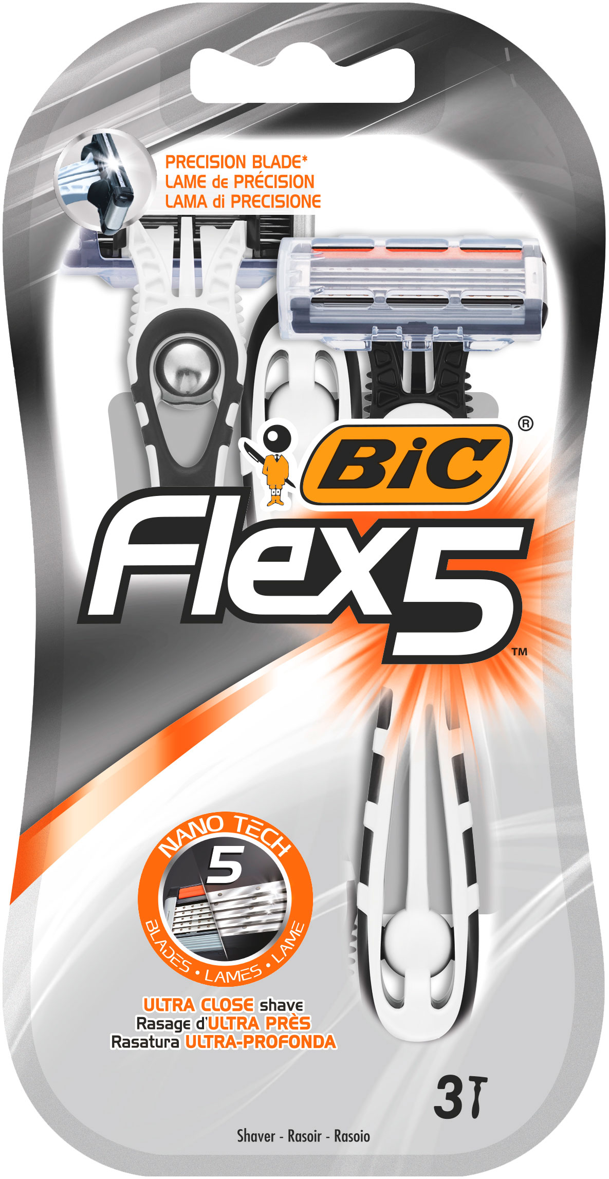 Shaving blade Bic Flex 5 3un