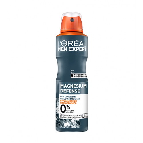 Desodorizante Spray L'Oreal Magnesium Defense 48h