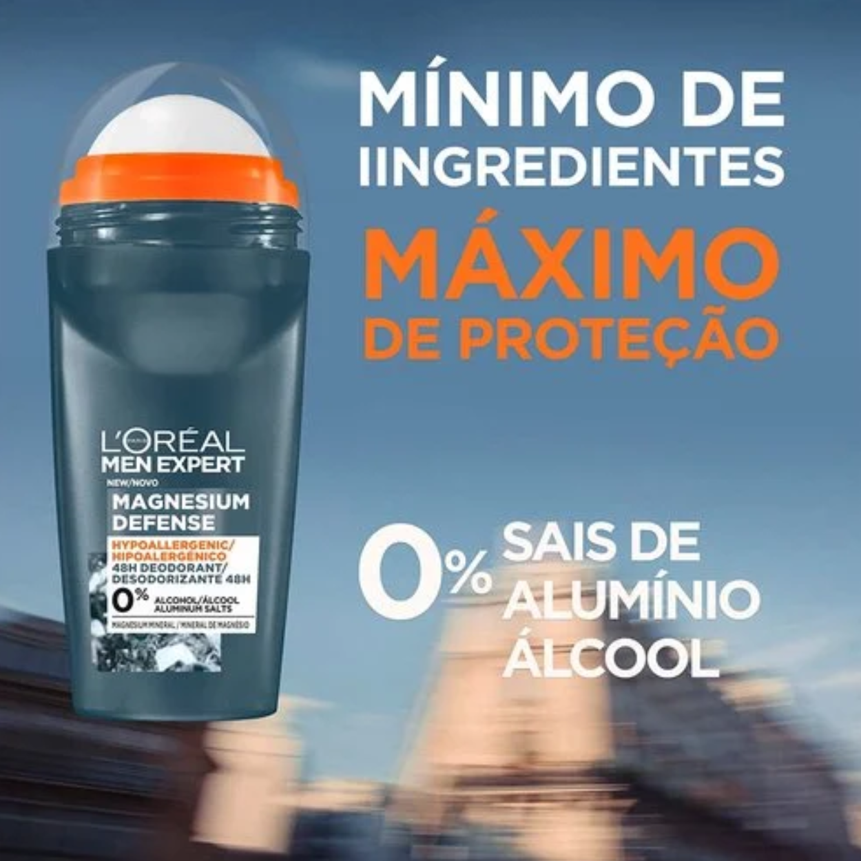 Deo Roll-On Magnesium Defense 48h L'Oreal men Expert 50ml