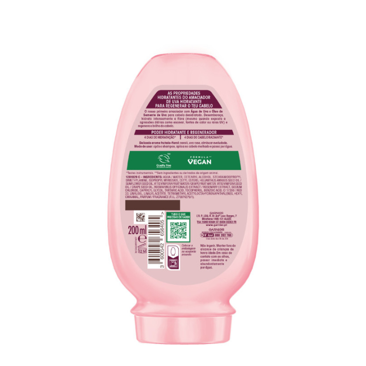 Condondicionador uva hidratante Ultra Suave 200ml