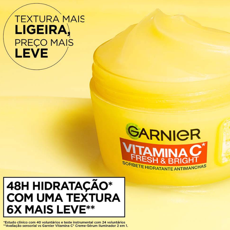 Garnier Vitamina C* Fresh&Bright Creme Hidratante Antimanchas 85ml