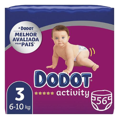 Fraldas Dodot Activity T.3 6-10kg 56un