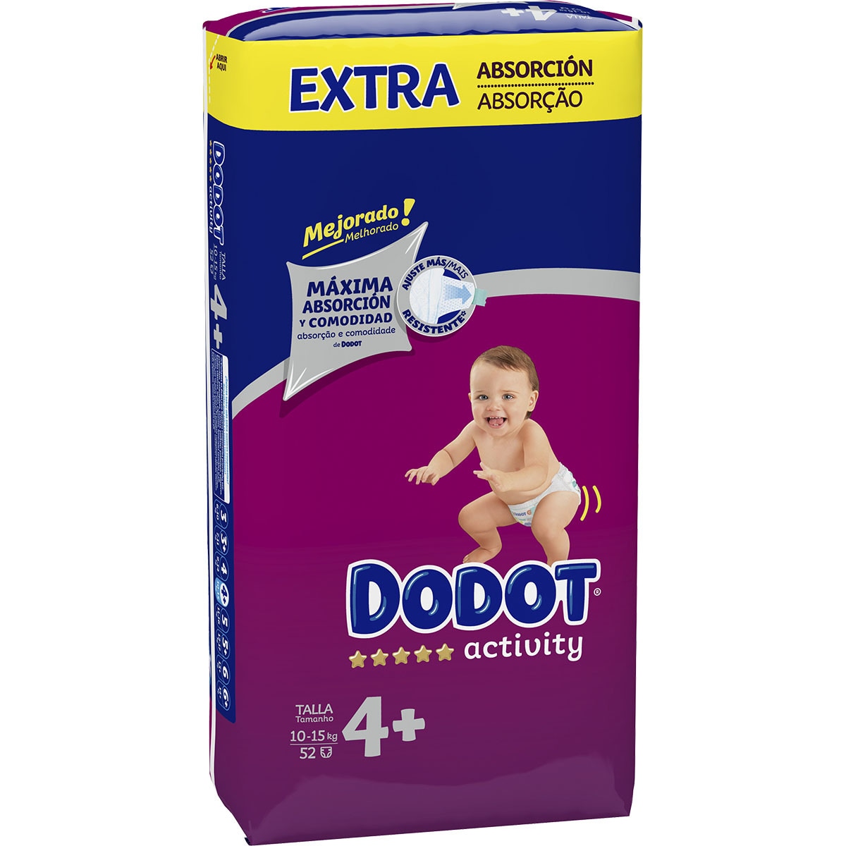 Fraldas Dodot Activity Extra T4+ 52un