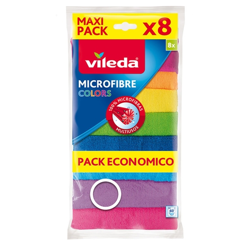 Microfibers colors cloth Vileda 8un