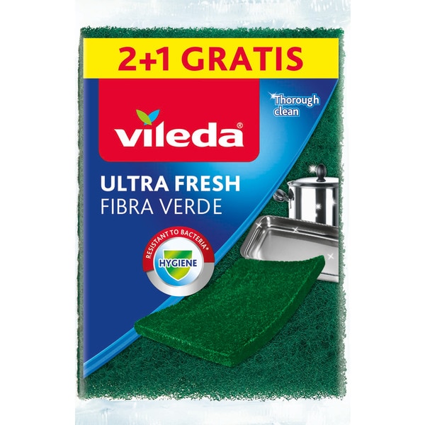 Green dish mop Vileda style 3un