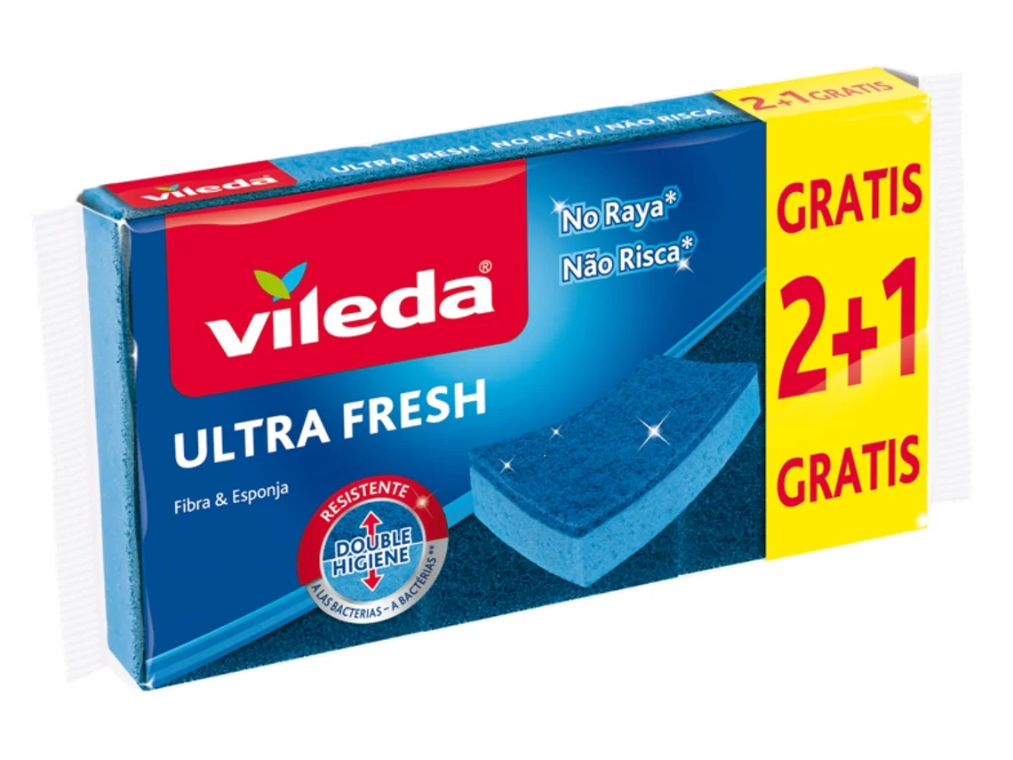 Esfregão Vileda Não Risca Ultra Fresh 3un