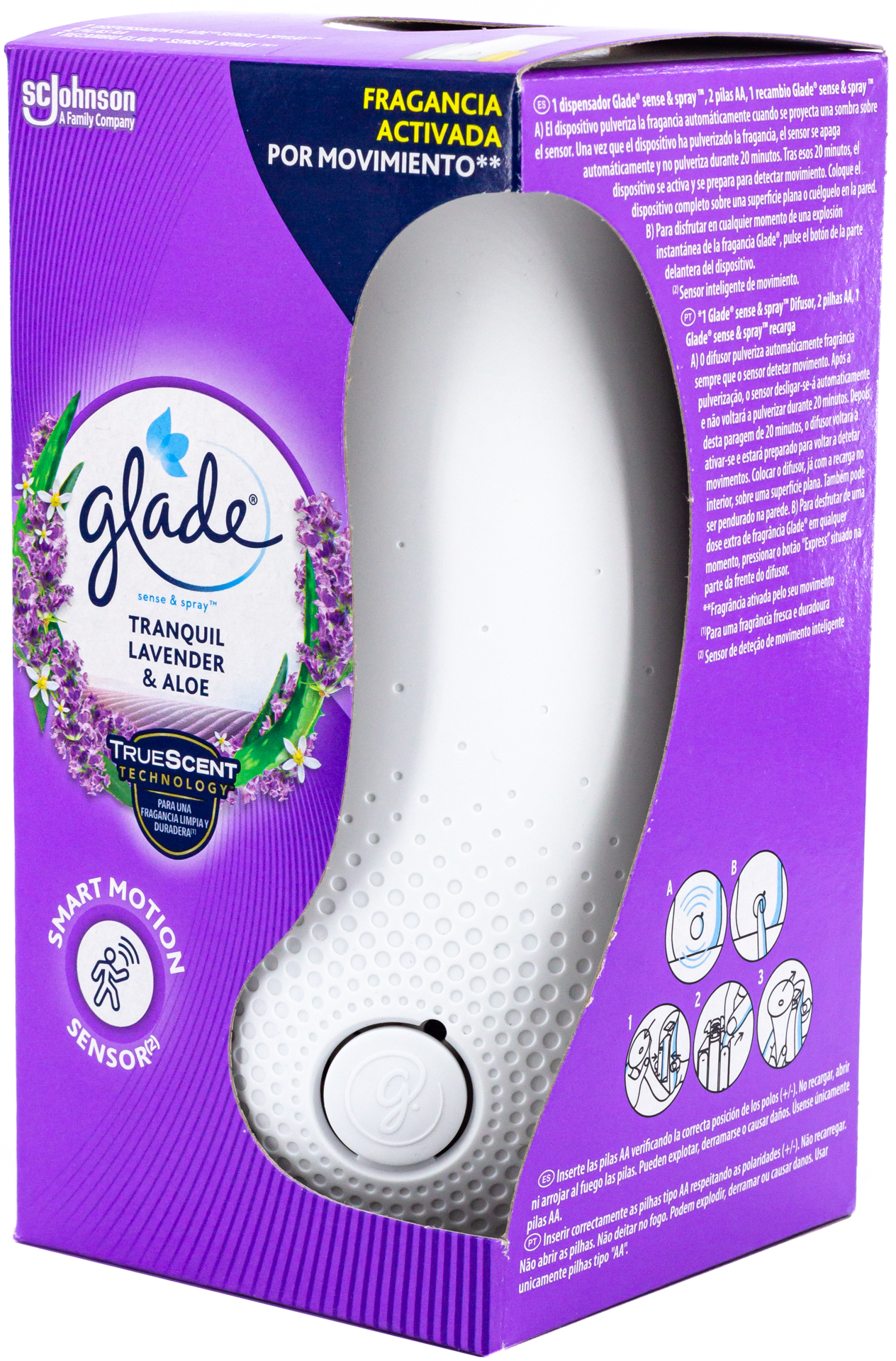 air freshener device glade sense&spray 18ml