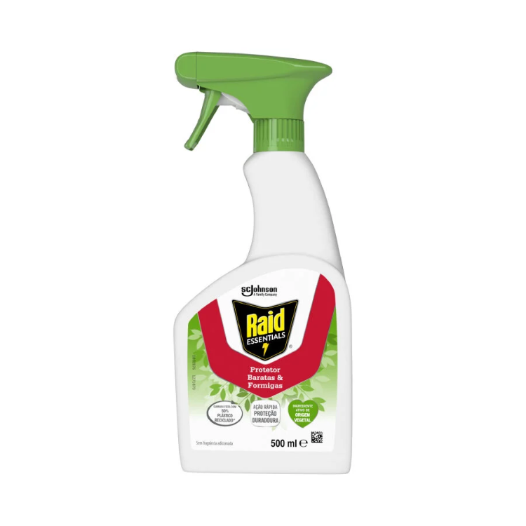 insecticida rastejantes raid essentials spray 500ml
