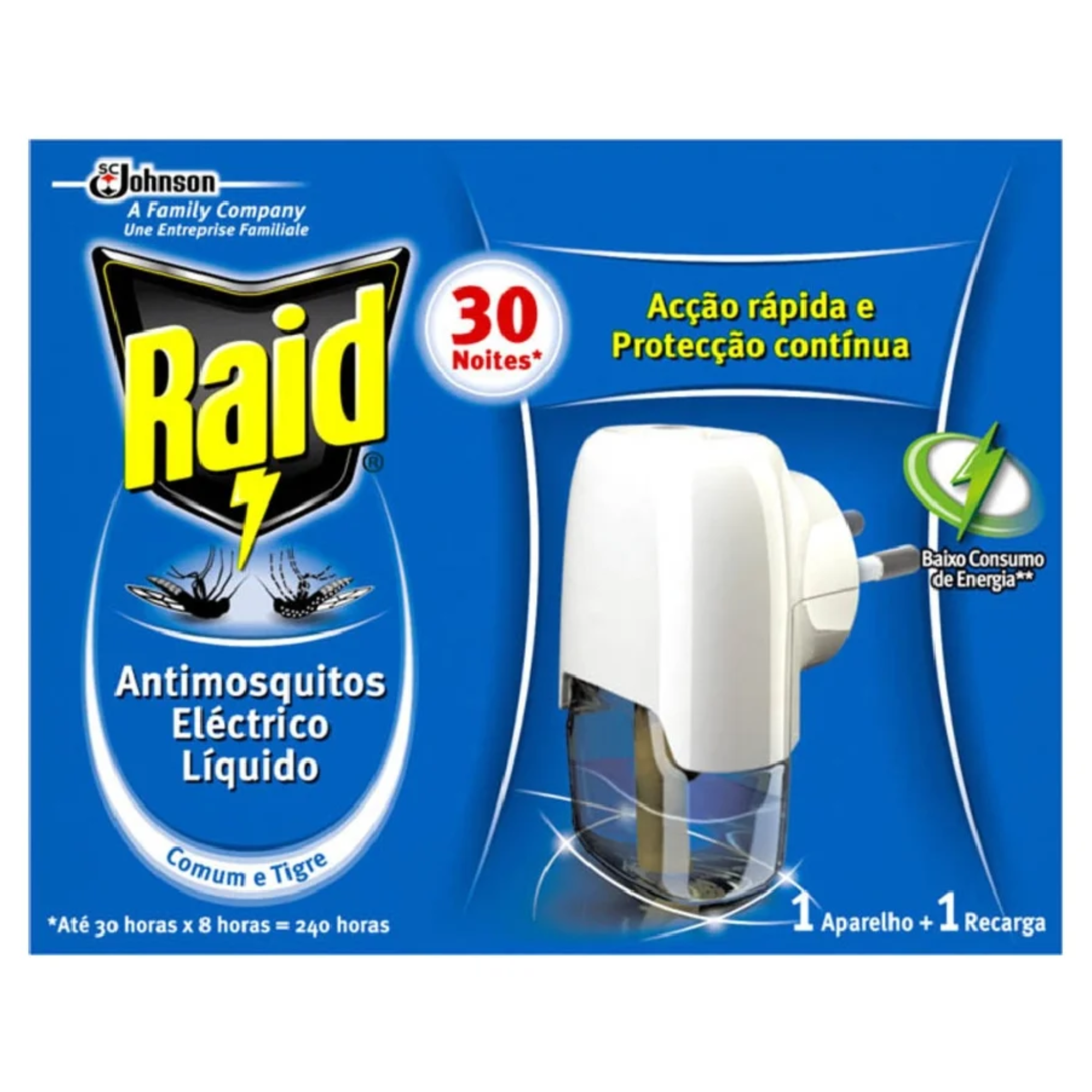 Aparelho Difusor Raid 30 Noites + 1 rec 21ml