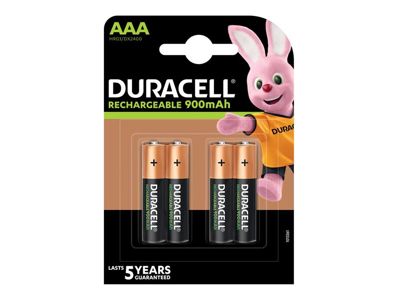 Pilhas recarregáveis HR03 AAA 4un DURACELL