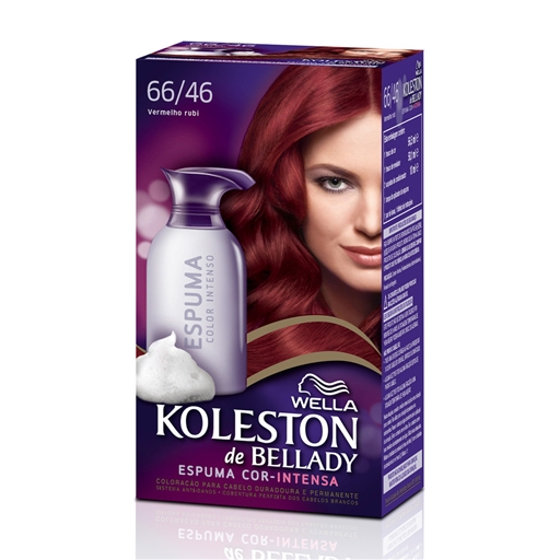 Foam hair dye 66/46 Ruby Red Koleston 1un