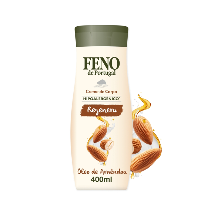 Hypoallergenic Shower Gel with Portuguese Hay and Almond Oil 400ml