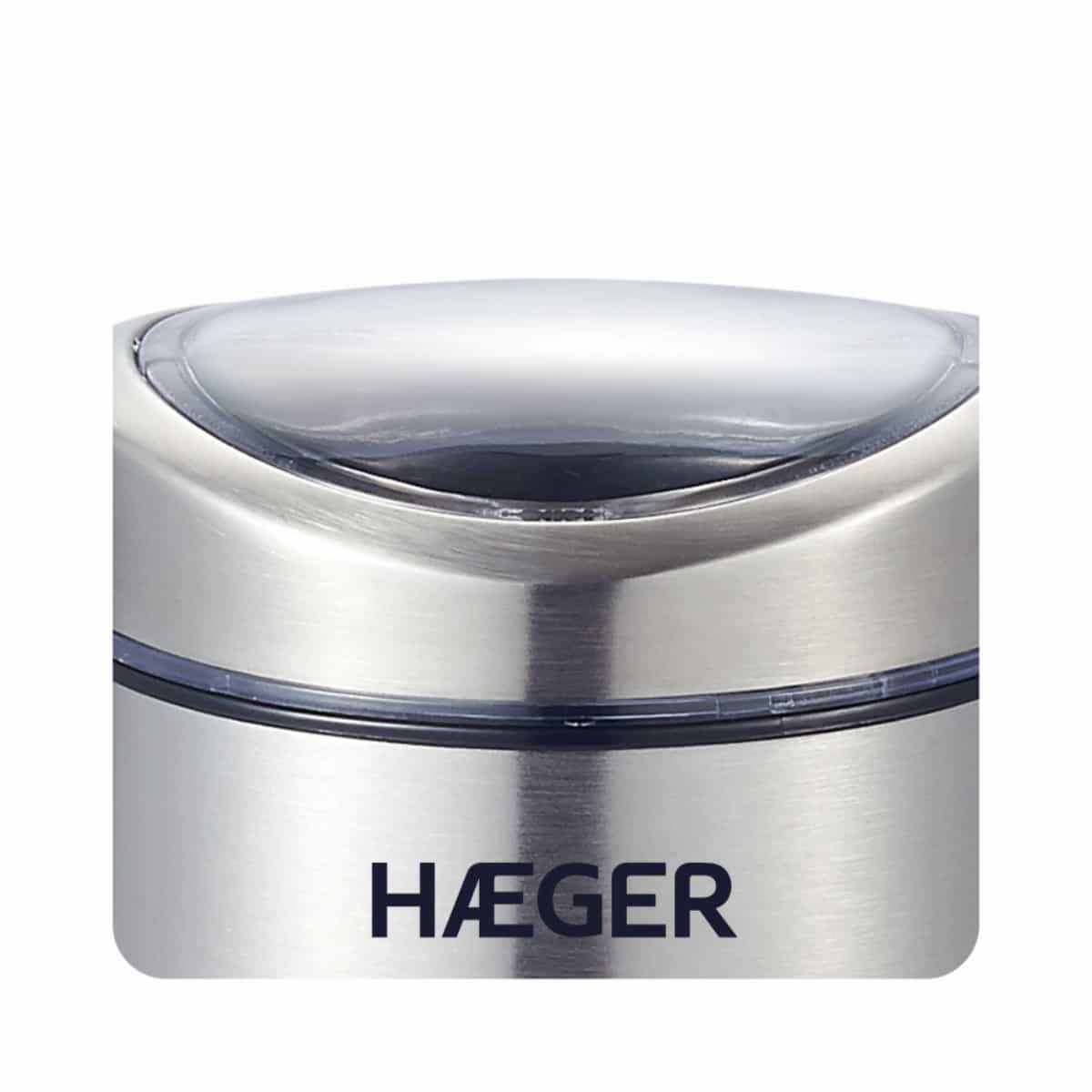 Moinho de café em inox haeger aroma 200w