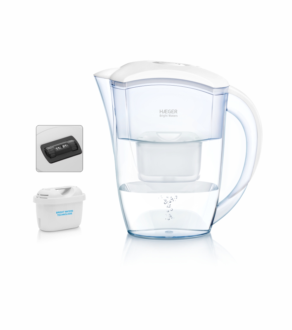 Jarro de água c/ filtro Haeger Bright Waters 2,4 Litros