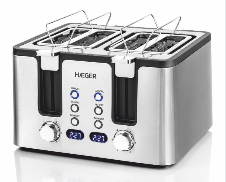 Haeger Optimus Toast de 4 aberturas c/ LCD 17W