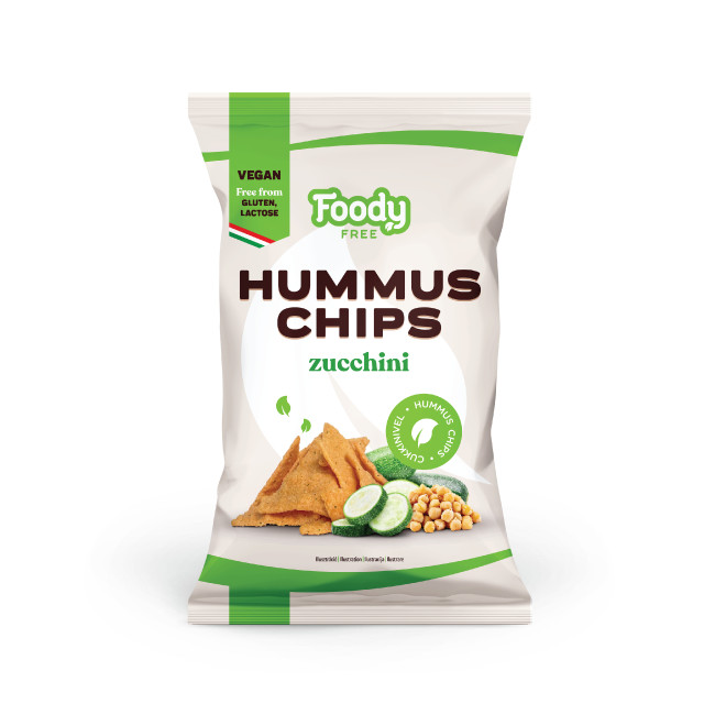 Foody free hummus chips com courgete 50g