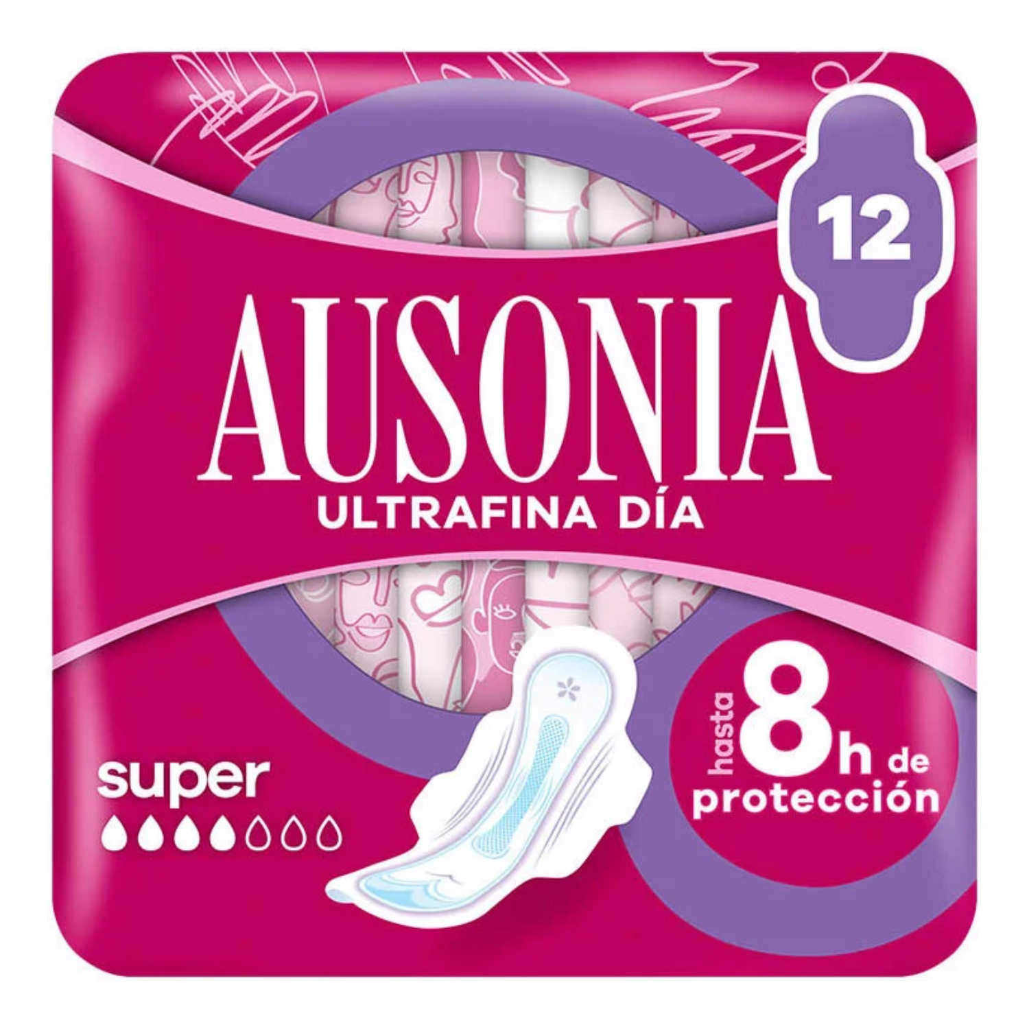 Sanitary towels Ausonia Ultrafina Alas super 12un