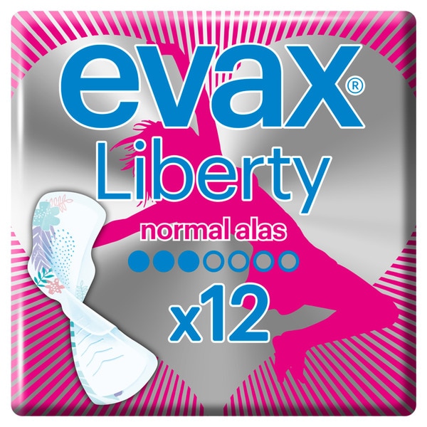 Evax liberty normal alas sanitary pads 12un