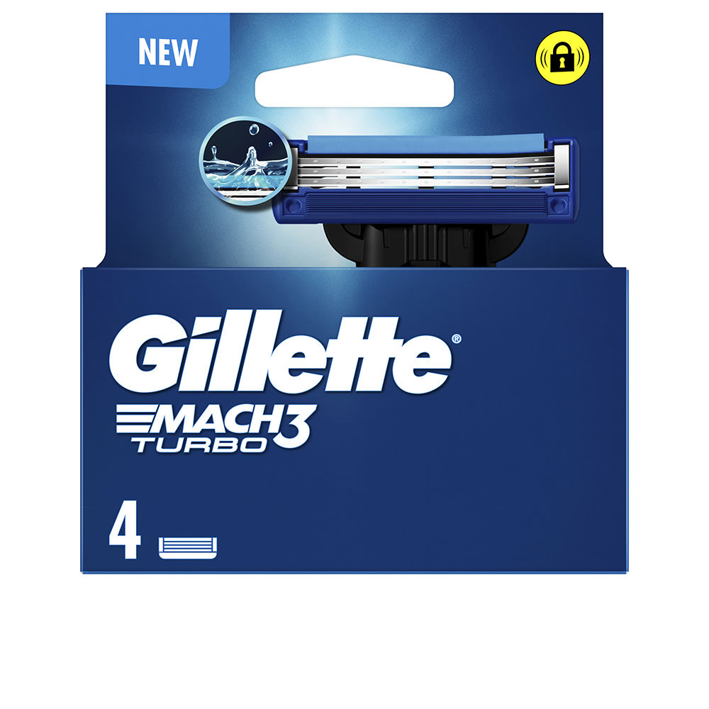 Gillette Mach3 Turbo Blade Refill 4 units