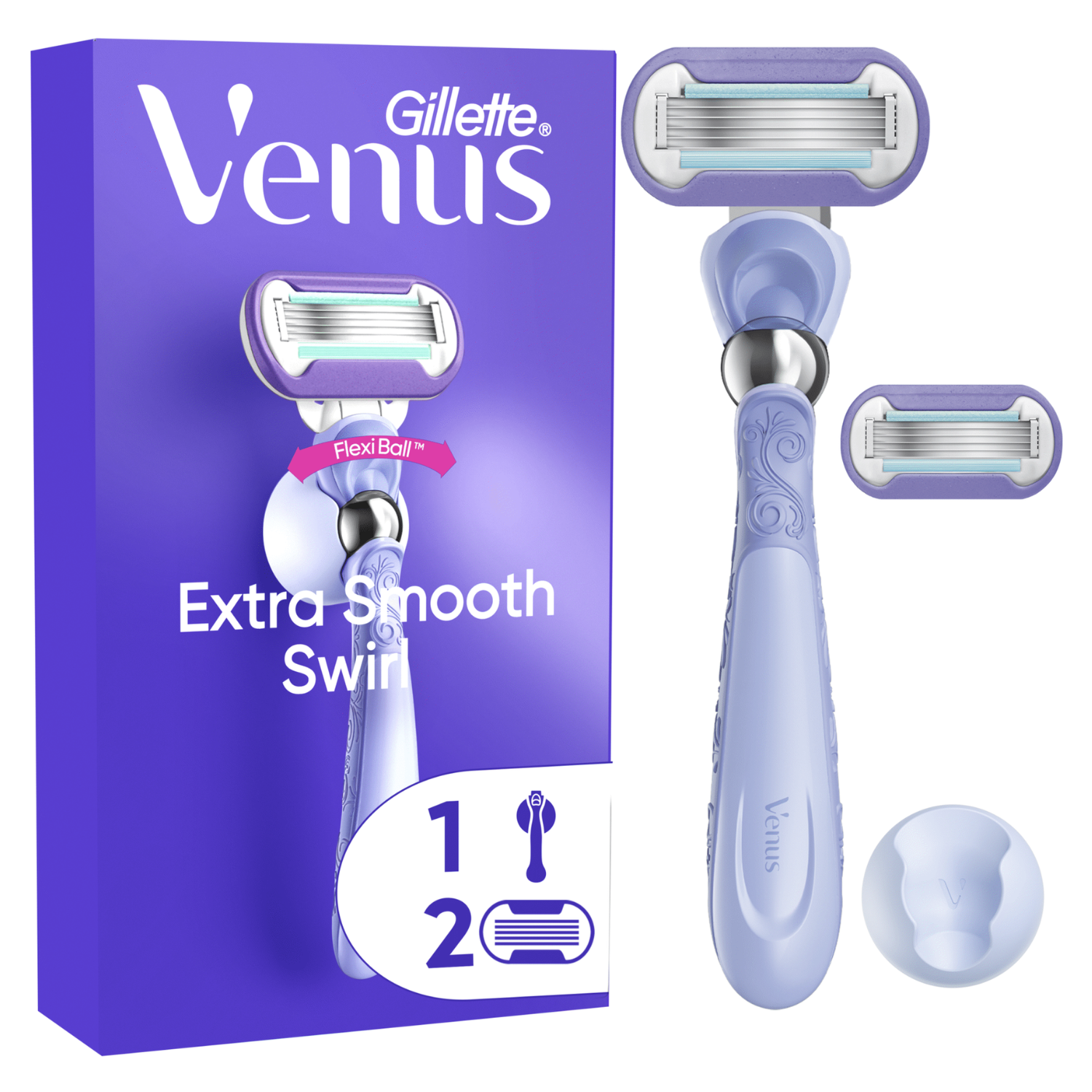 Gillette Venus Extra Smooth Swirl Hair Removal Machine + 2ref