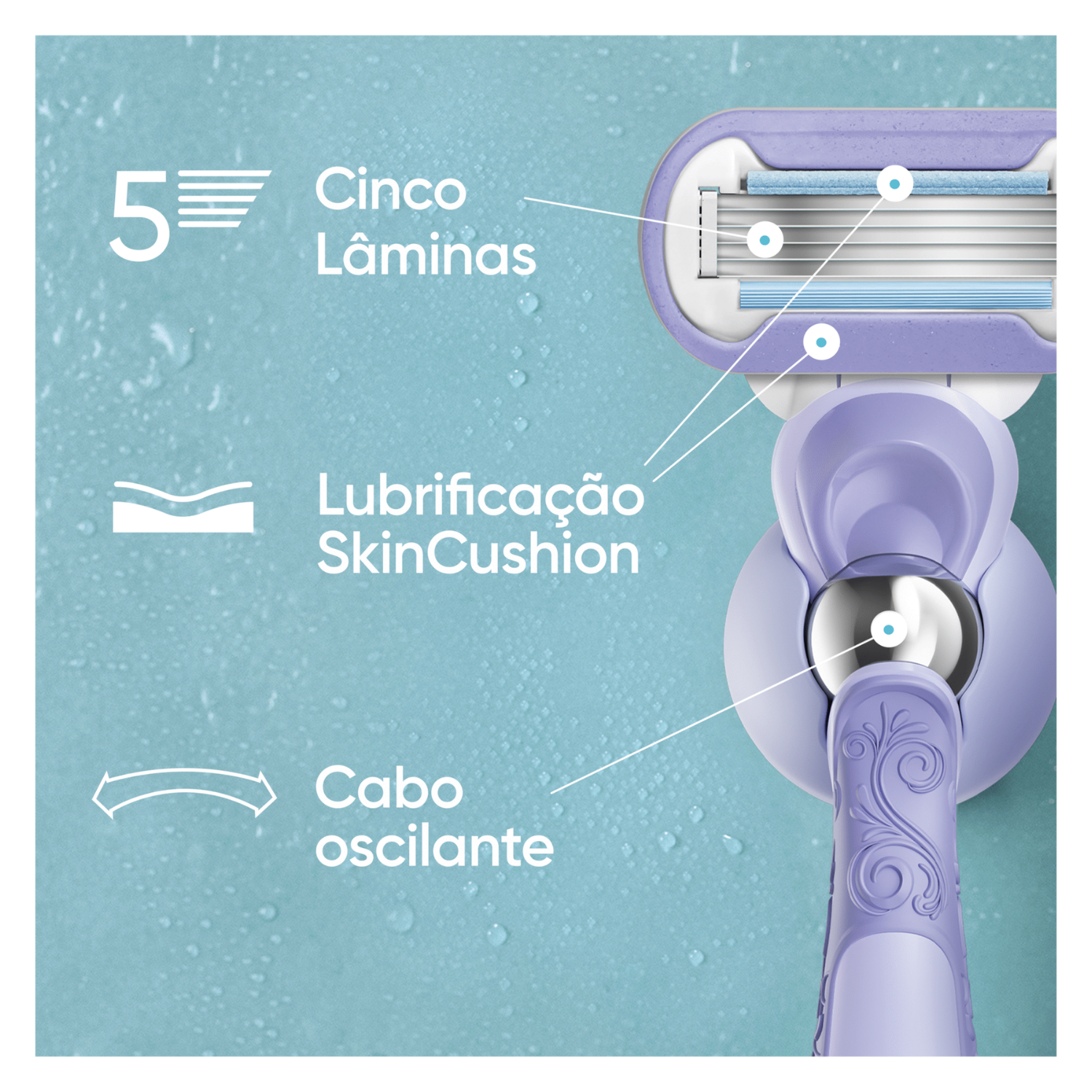 Recarga de lâminas Gillette Venus Extra smooth swirl 3un