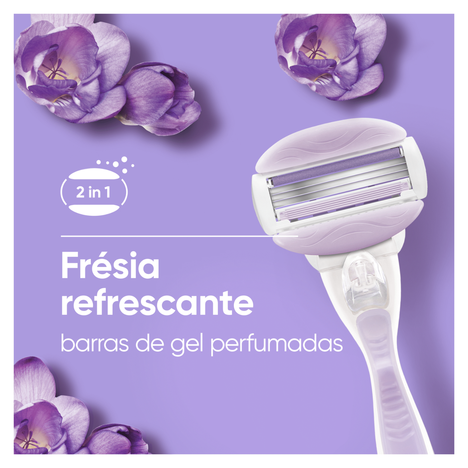 Máquina depiladora Gillette Venus ComfortGlide Breeze 1un + 2rec