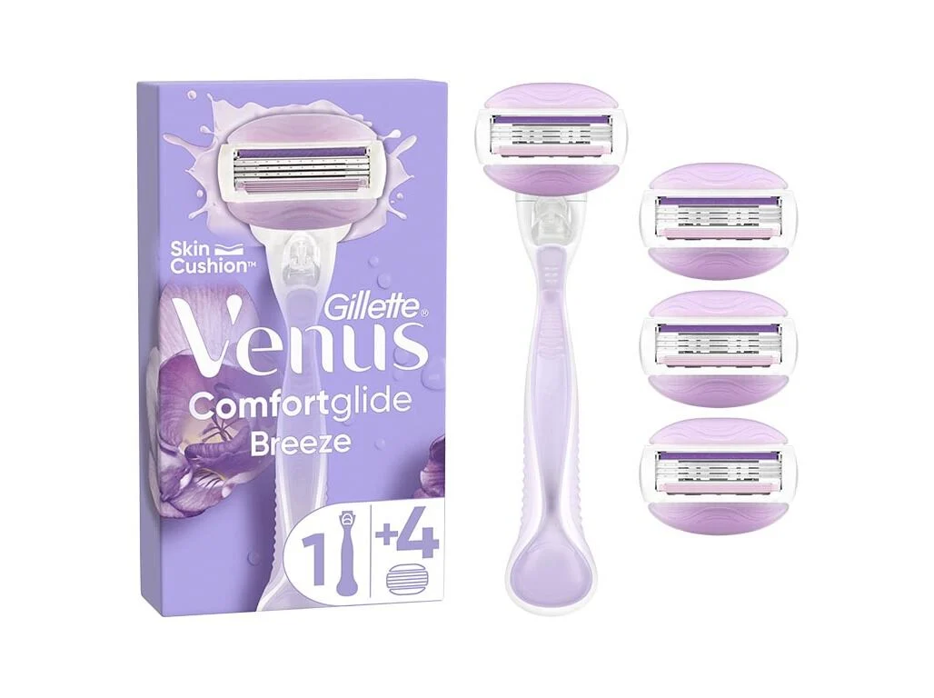 Máq. depiladora Gillette Venus Breeze cabo + 4rec