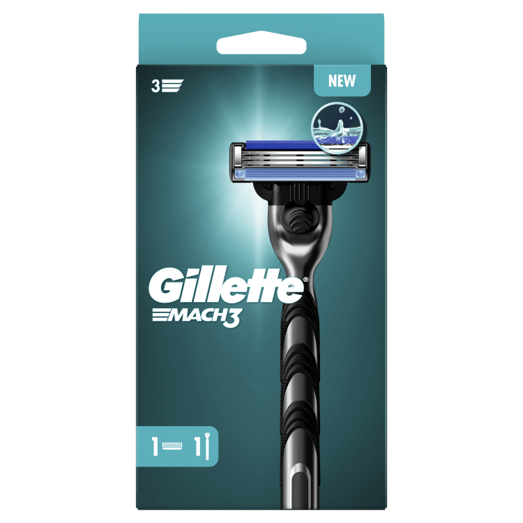 Shaving blade Gillette Mach3 1un + 1 refill