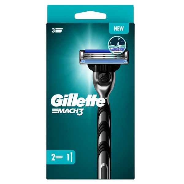 Máquina de barbear Gillette Mach3 1un + 1 Rec