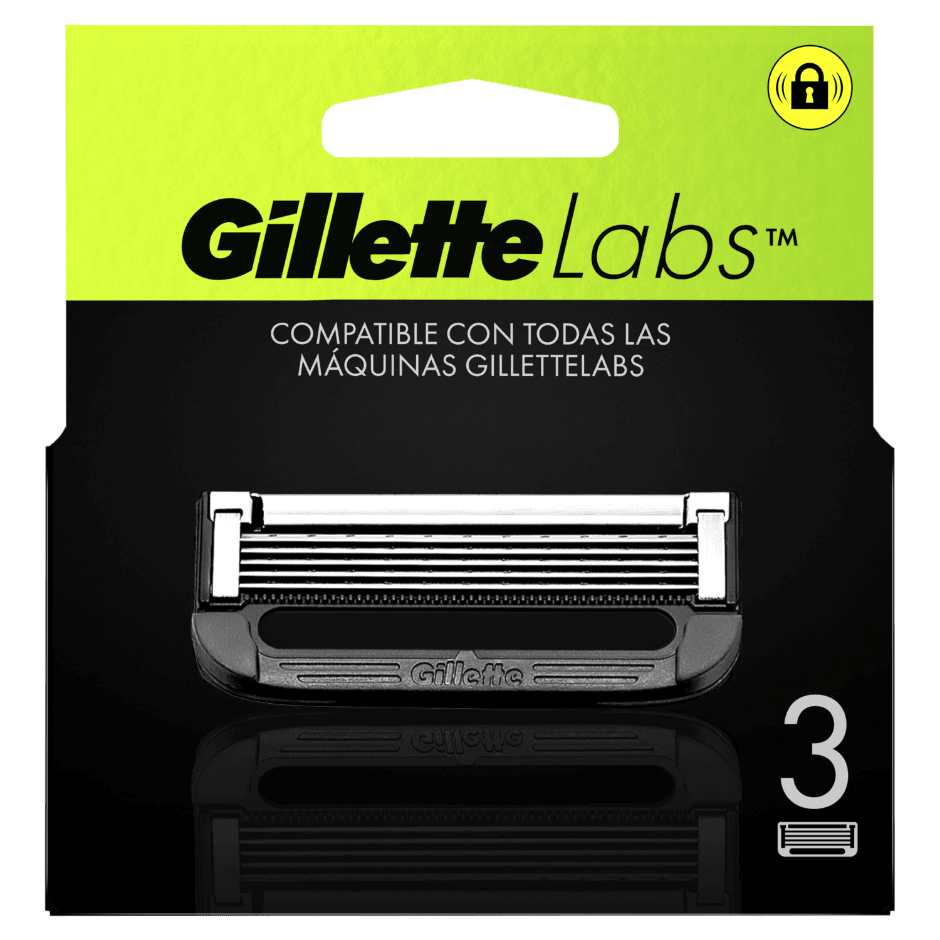 Recarga de lâminas Gillette Labs 3un