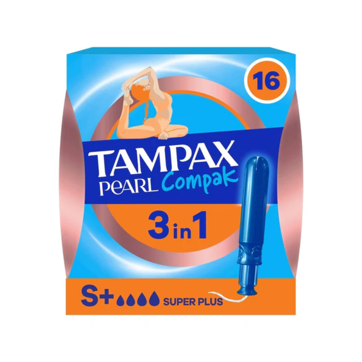 Tampons Tampax Pearl compak Super Plus 16un