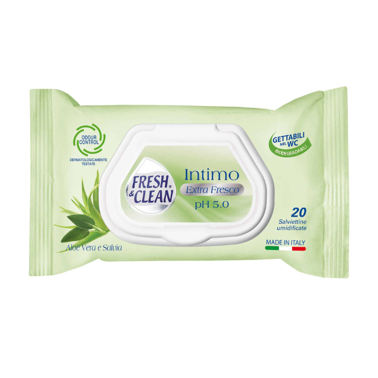 Aloe Vera Fresh & Clean Intimate Wipes 20 units