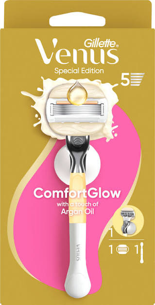 Máquina depiladora Gillette Venus Confort Glow c/ suporte 1+1un