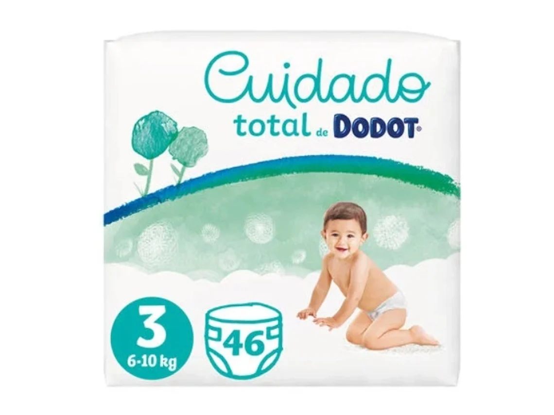 Dodot Cuidado Total t.3 6-10kg 46un