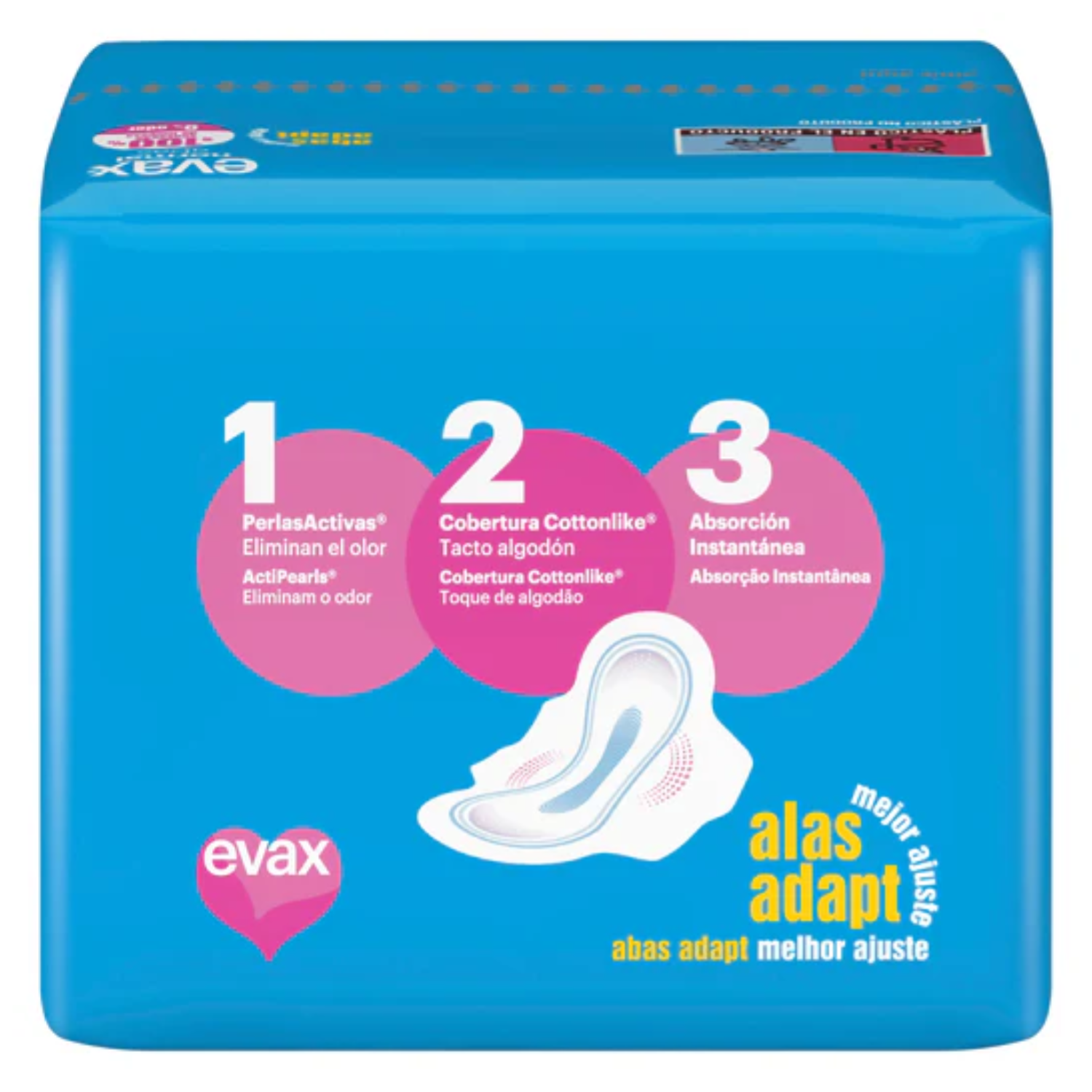 Evax Cottonlike Normal Wings Sanitary Pads 19 units