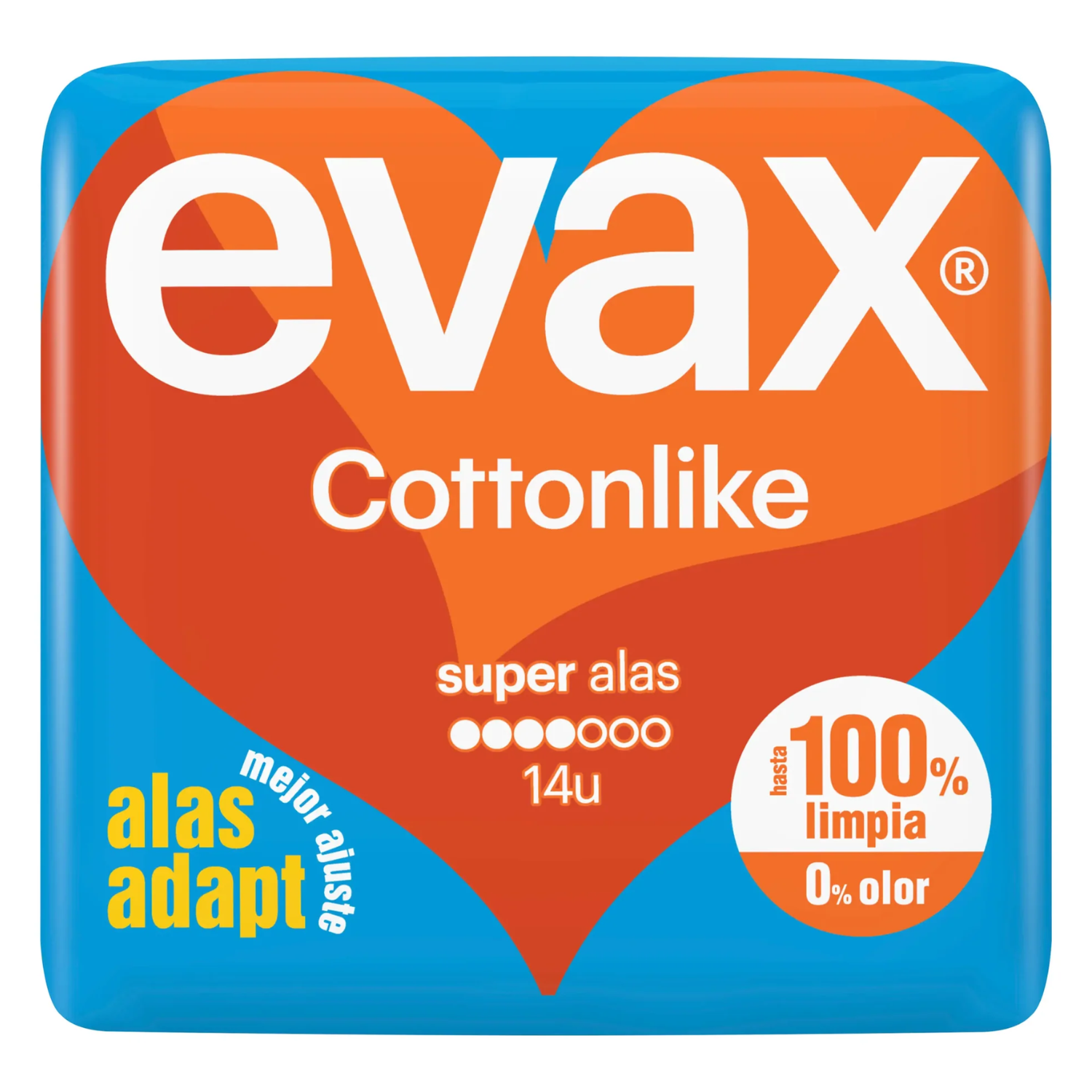 Evax Cottonlike Super Wings Sanitary Pads 14 units