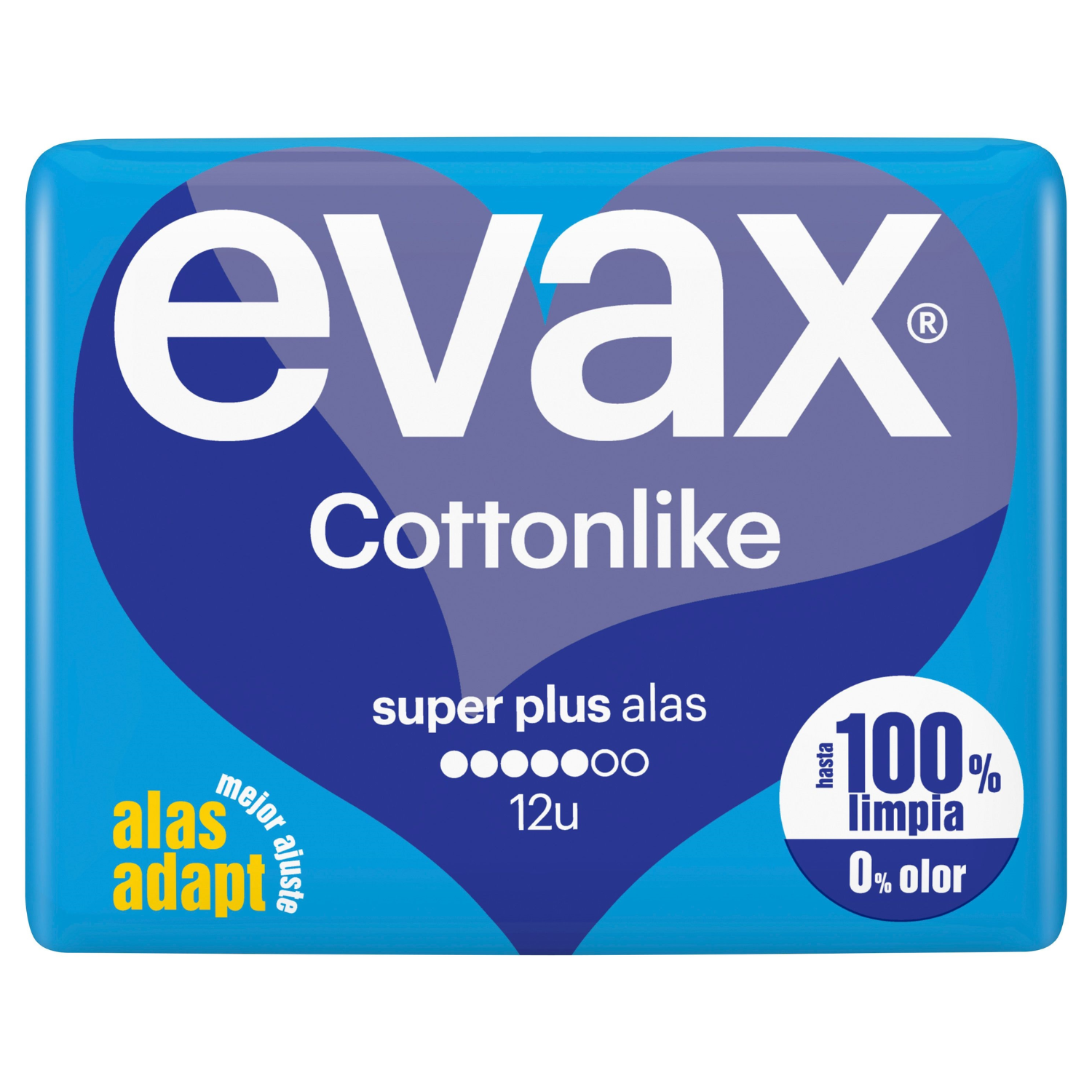 Evax Cottonlike Super Plus Sanitary Pads 12 units