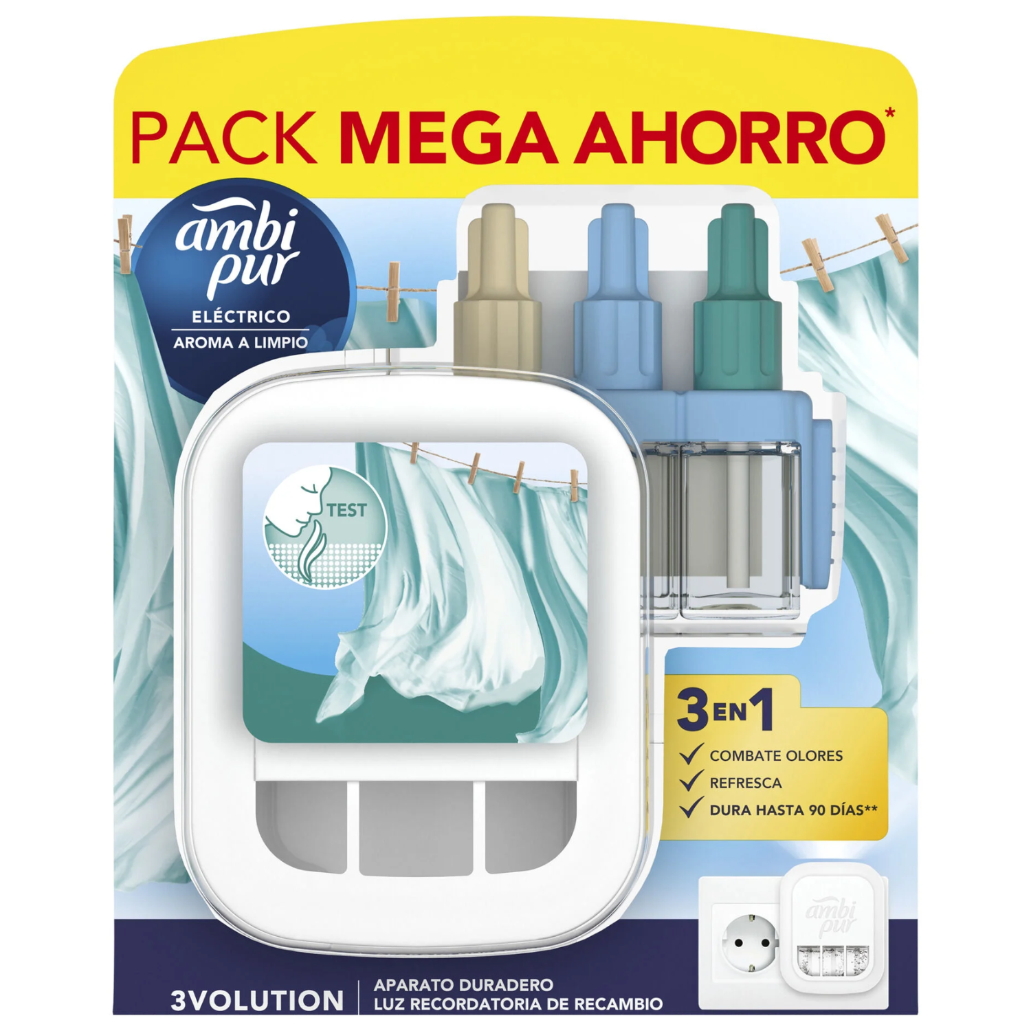 Ambipur 3Volution Electric Air Freshener + Clean Fresh Refill 20ml