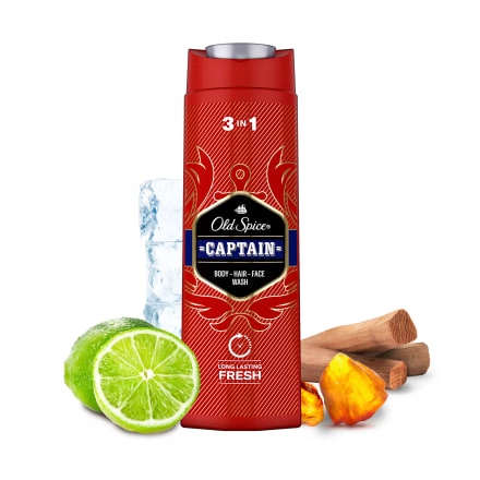 Old Spice Captain 3in1 Shower Gel + Shampoo + Face Wash 250ml