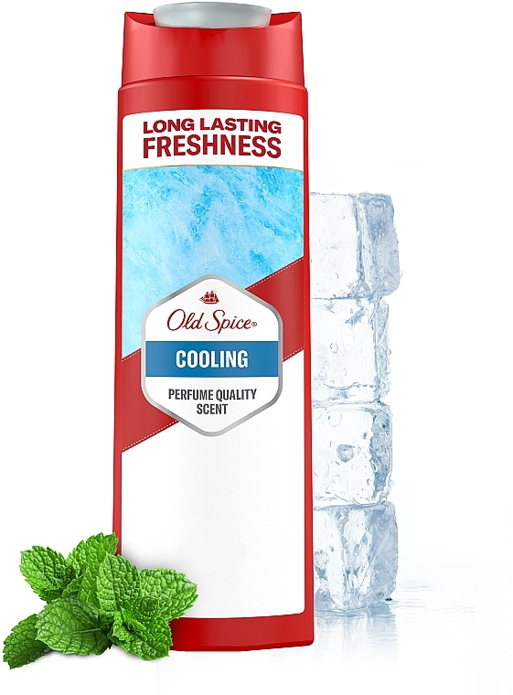 Old Spice Cooling Scent 3in1 Shower Gel + Shampoo + Face Wash 400ml