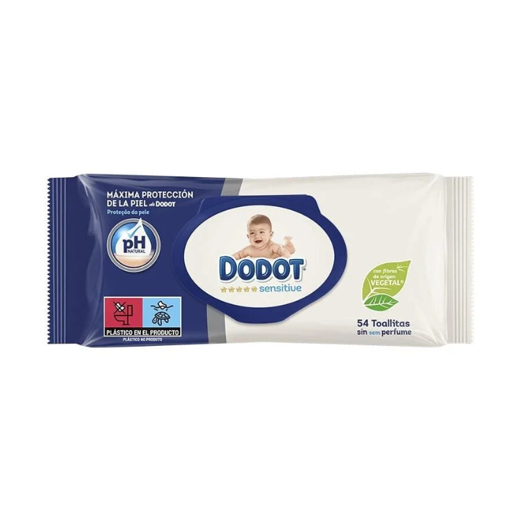 Toalhitas infantis Dodot Sensitive 54un