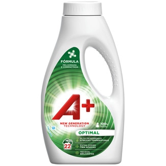 Detergente líquido para roupa A+ Ariel Optimal 22D 990ml