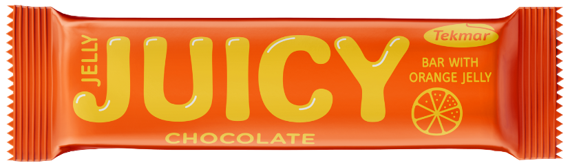 Tekmar Juicy chocolate and orange jelly bar 40g