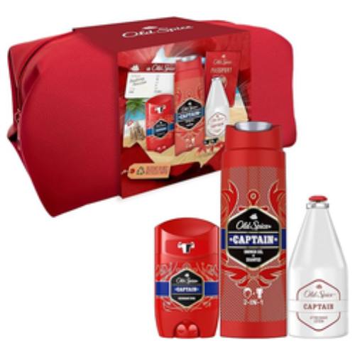 Old Spice Captain Conjunto Bolsa