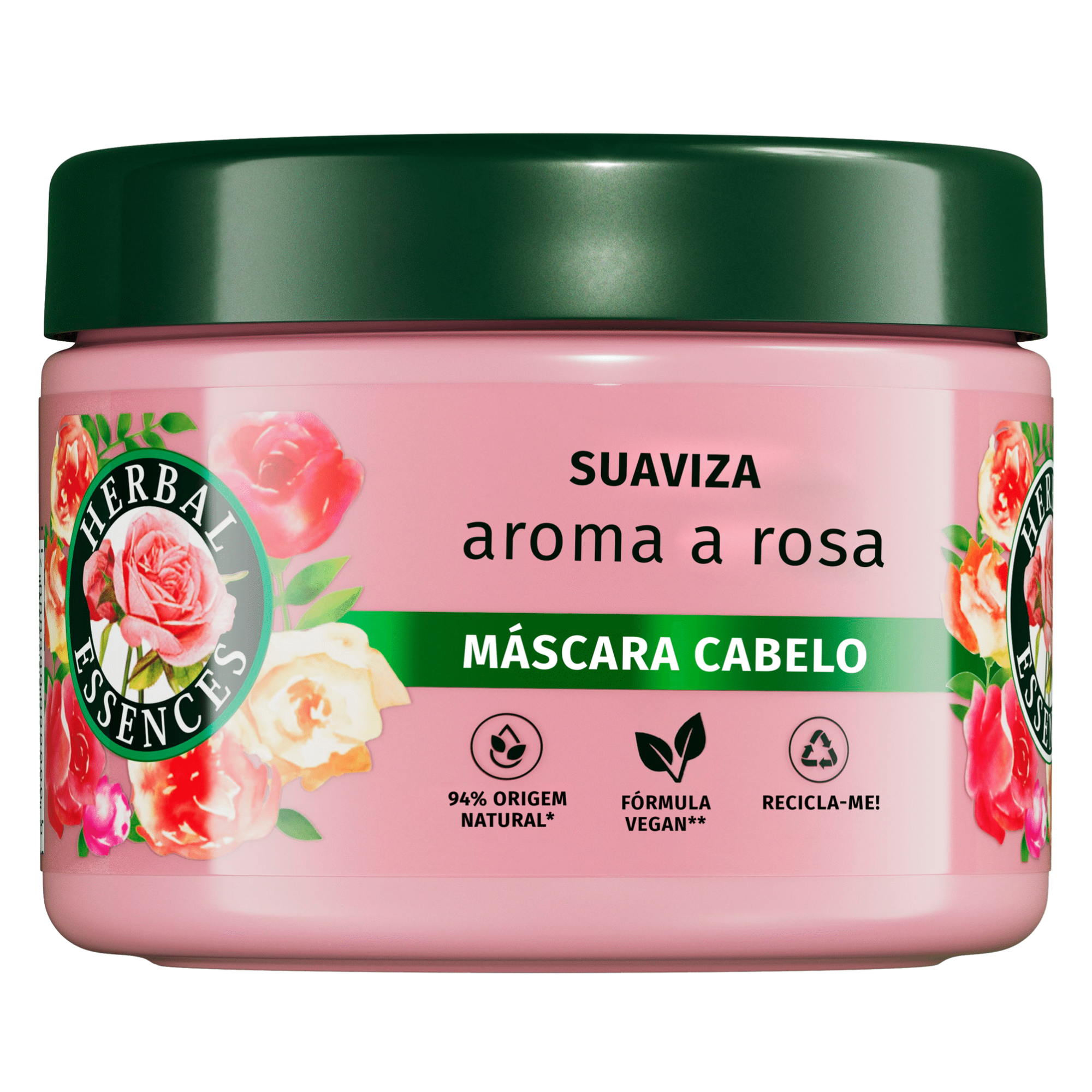 Máscara Capilar Herbal Essences Suave Rosas 300ml