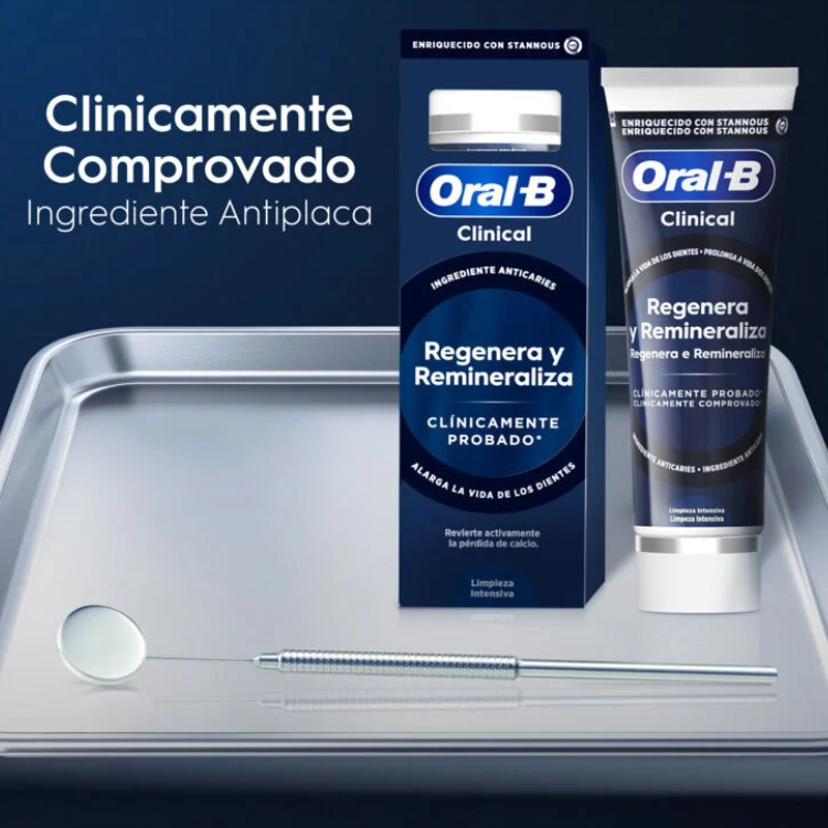 Pasta de dentes Oral-B Clinical Regenera e Remineraliza 75ml