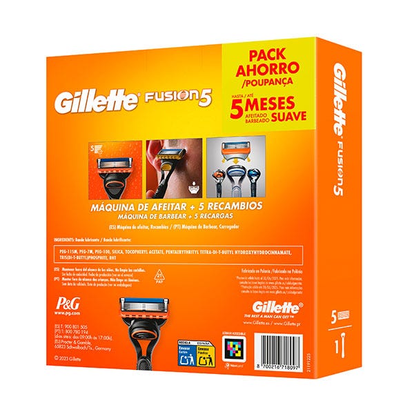 Gillette Fusion 5 machine + 4 refills