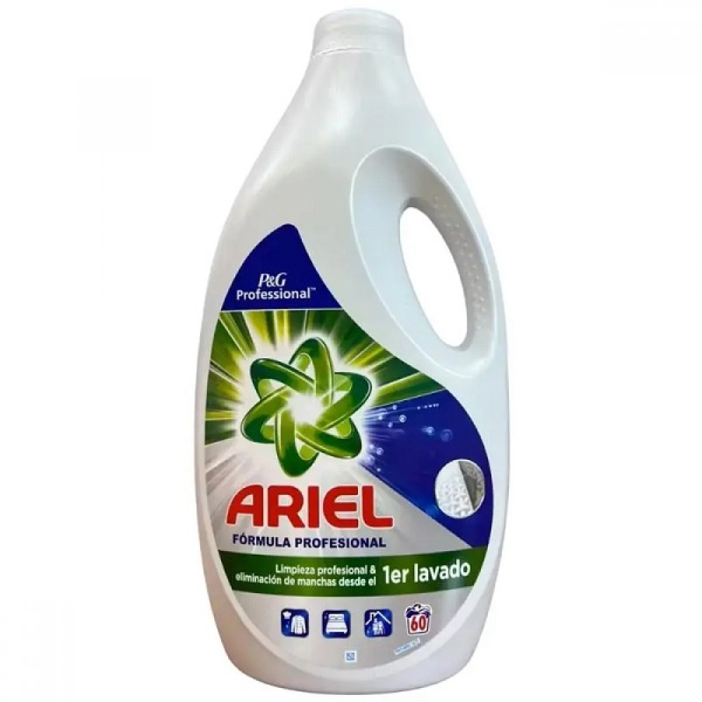 Detergente máquina da roupa Ariel Profissional liquido 60D
