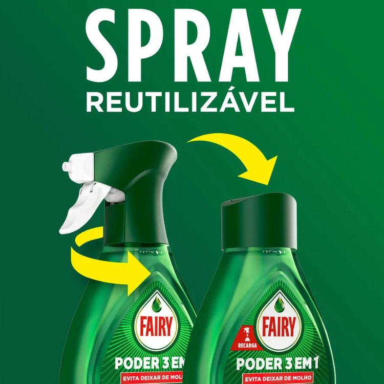 Fairy Lemon Hand Dishwashing Detergent Spray 500+500ml