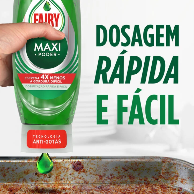 Detergente manueal para loiça Fairy Maxi Poder Original 2x450ml